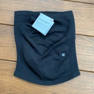 NWT Black Lulu Lemon Neck Warmer Wool Blend Lululemon Gaiter One Size